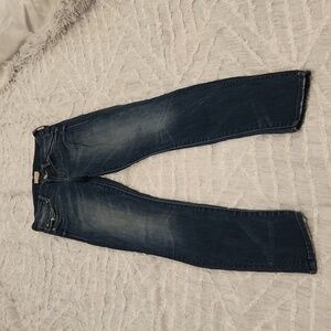Dark wash Mother "the looker" skinny jeans in Double Trouble size 25!